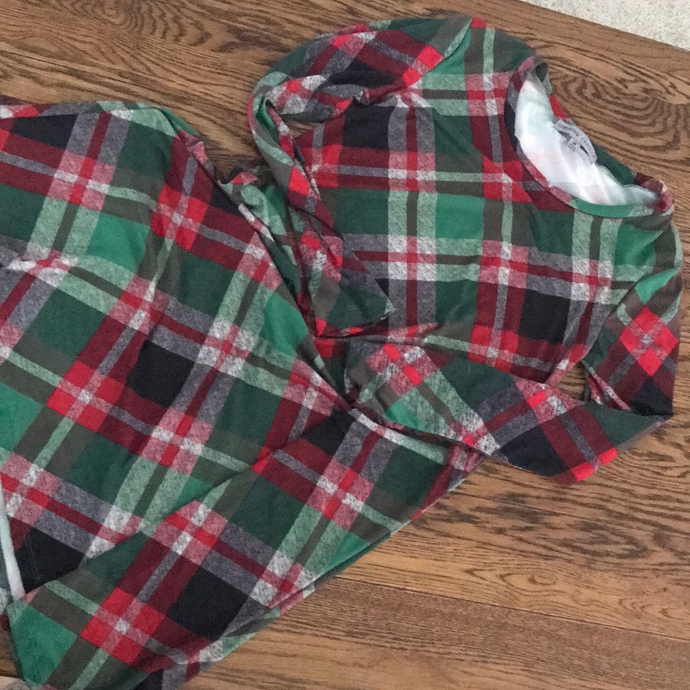 Holiday plaid dress